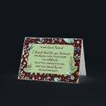 Best Friend Birthday Christian Gratitude Humor Card<br><div class="desc">This cheerful best friend birthday design blends floral beauty with faith-filled gratitude and lighthearted humor. The front showcases a rich, colorful background accented with delicate blossoms, paired with a heartfelt Christian message of thanks to God for the gift of friendship. Inside, a playful nod to TV shows brings a smile...</div>