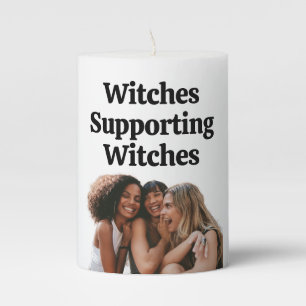 Best Friend Birthday Feminist Zodiac Witch Whimsy Pillar Candle