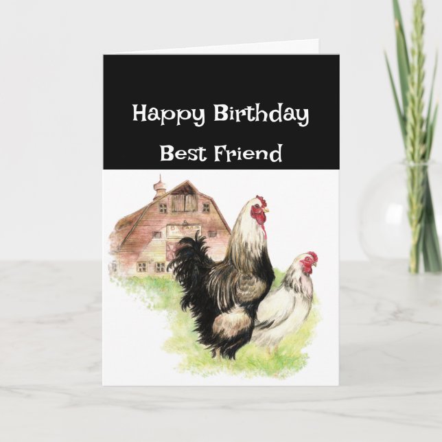 Best Friend Birthday Funny Chicken Tender Card (Front)