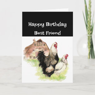 Best Friend Birthday Funny Chicken Tender Card