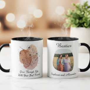 Best Friend Birthday Gift Floral Soul Sister Mug