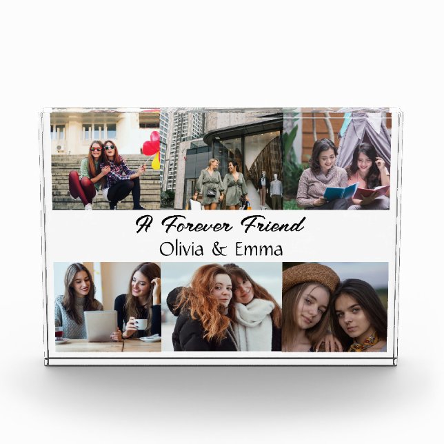 Best Friend Birthday Gift Valentine's Gift Photo  Block (Front)