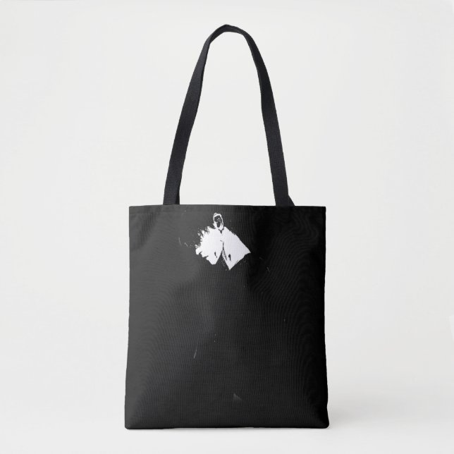 Best friend black ANIME Tote (Front)