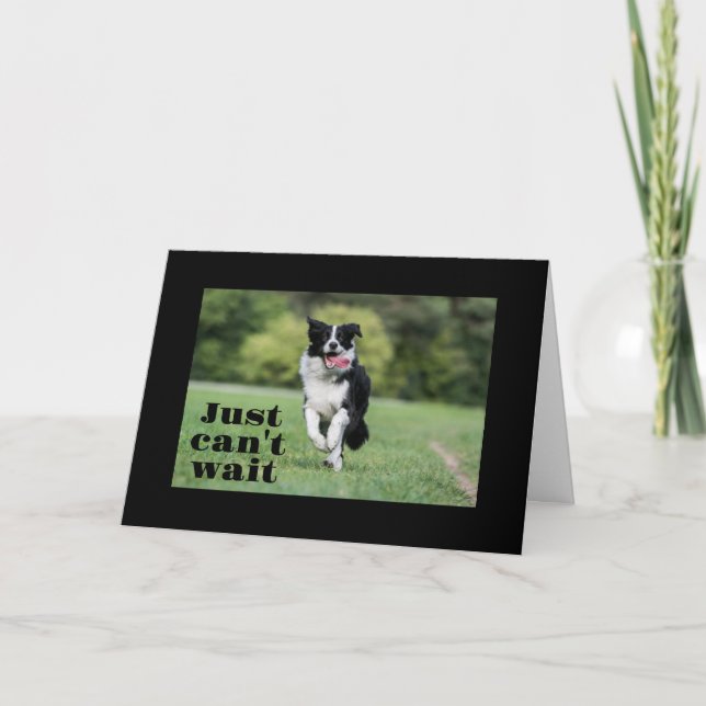 BEST FRIEND-CAN'T WAIT "MERRY CHRISTMAS" HOLIDAY CARD (Front)