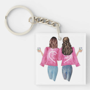 best friend cap, bestie hat keychain