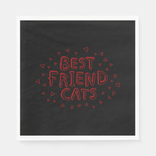 Best Friend Cats Napkins