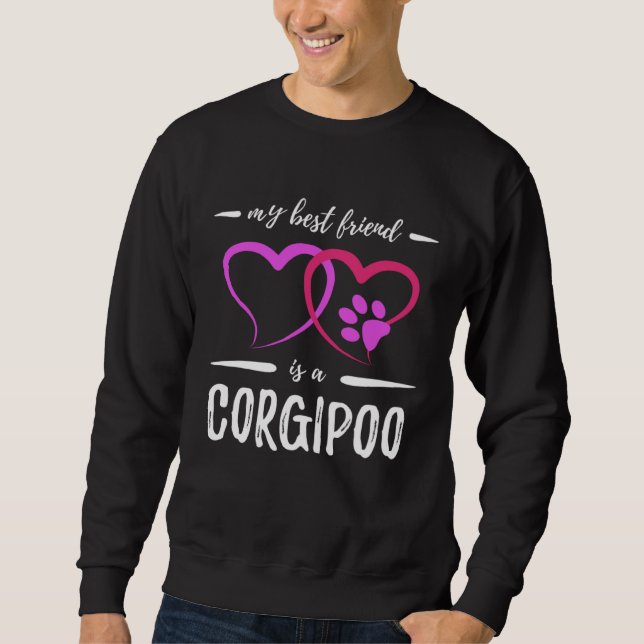 Best Friend Corgipoo Dog  Dog Mom  Idea Sweatshirt (Front)