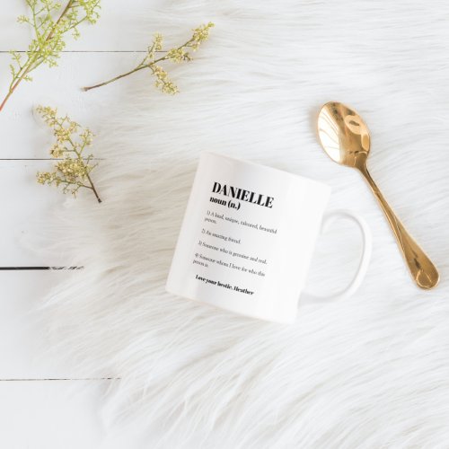 Best friend custom name gift heartfelt Coffee Mug