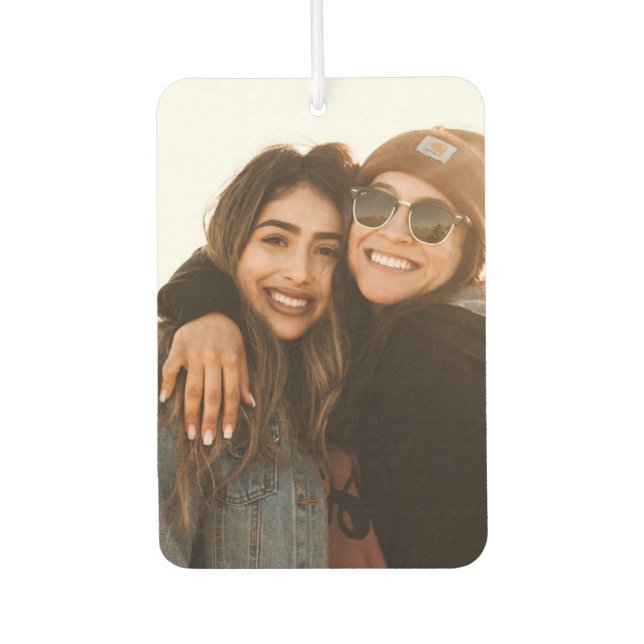 Best Friend Custom Photo Create your own car Air Freshener (Front)