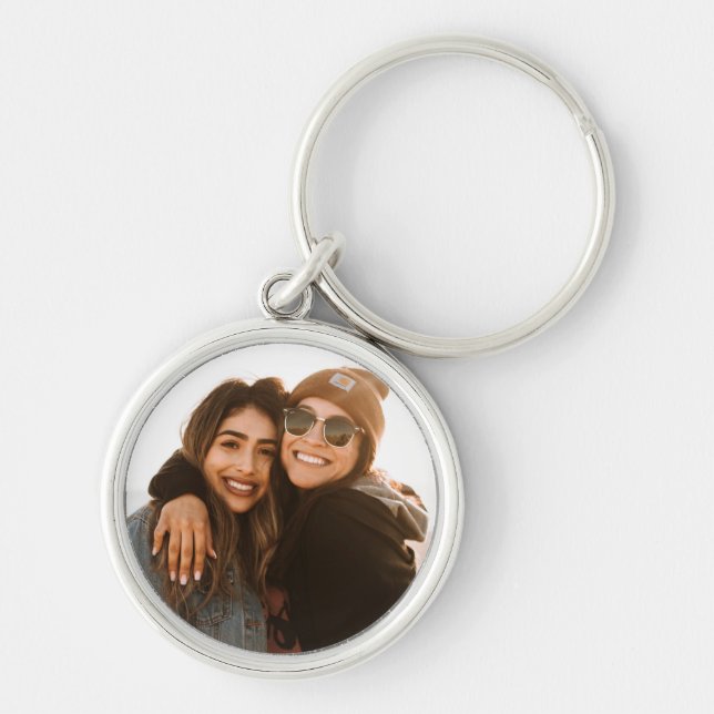 Best Friend Custom Photo Create your own Keychain (Front)
