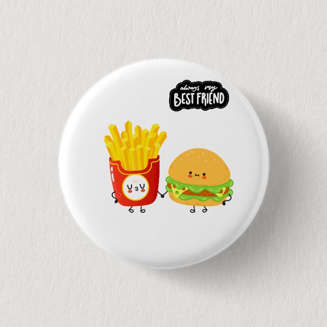 Best Friend Cute Food Button (Front)