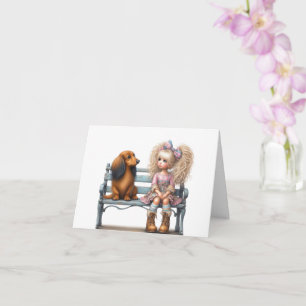 Best Friend Dachshund Card