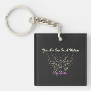 Best Friend Day Shirt: Celestial Hand Pinky Keychain