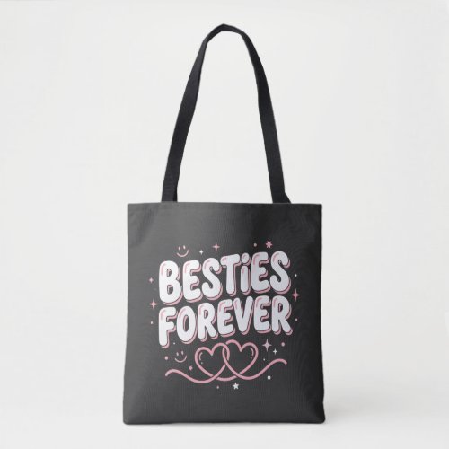 Best Friend Day Shirt: Retro Besties Forever  Tote Bag
