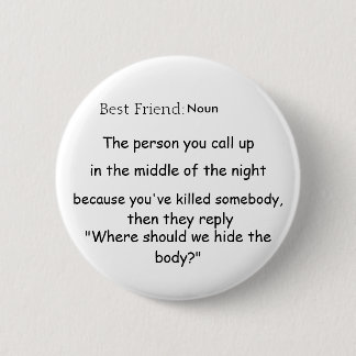 Best Friend Def Pinback Button