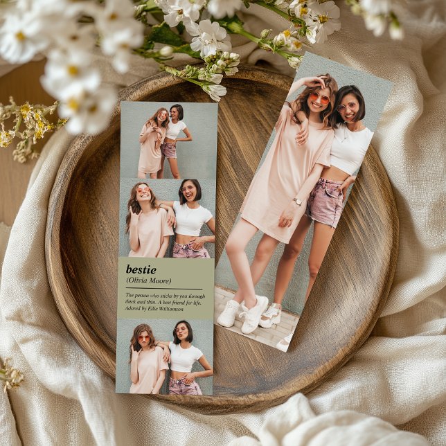 Best Friend Definition 4 Photos Sage Green Bookmarks (Creator Uploaded)
