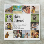 Best Friend Definition Photo Collage Faux Canvas Print<br><div class="desc">Personalize with 12 favourite photos and personalized text for your special best friend to create a unique gift. A perfect way to show them how amazing they are every day. Designed by Thisisnotme©</div>