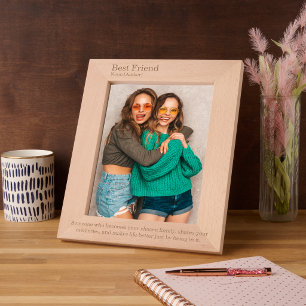 Best Friend dictionary Definition wedding gift Engraved Frames