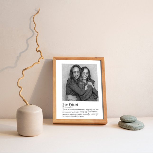 Best Friend dictionary Definition wedding gift Poster (Creator Uploaded)