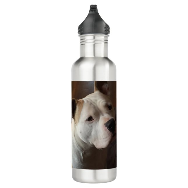 Best Friend Dog Pet Photo Personalized Stainless Steel Water Bottle (Right)