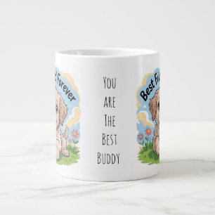 Best Friend Ever Cute Puppy Giant Coffee Mug