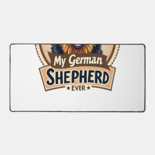 Best Friend Ever My German Shepherd Vintage Dog Lo Desk Mat