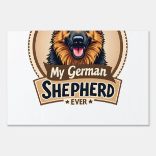 Best Friend Ever My German Shepherd Vintage Dog Lo Sign