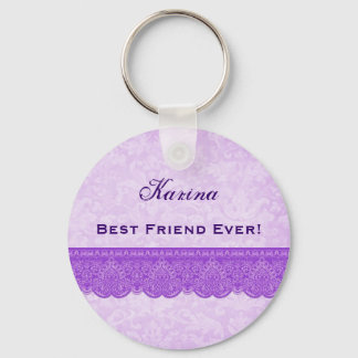 Best Friend Ever Orchid Purple F430 Keychain