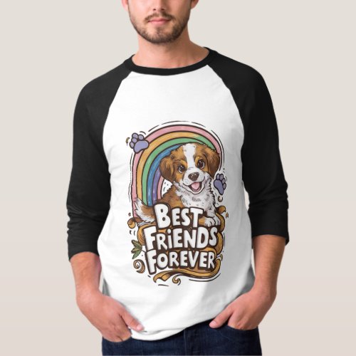 Best Friend Forever Design T_Shirt