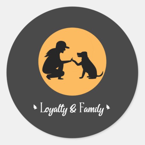 Best Friend Forever  Dogs are Family  Friends  Classic Round Sticker
