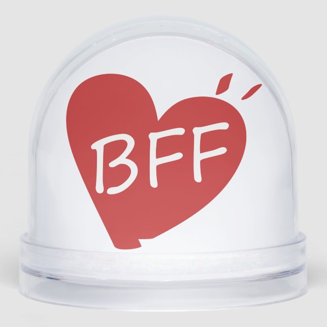 Best Friend Forever Friendship – Heartfelt Friend  Snow Globe (Front)
