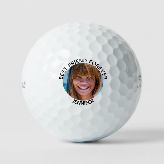 Best Friend Forever Photo Name Titleist Pro VI  Golf Balls (Front)