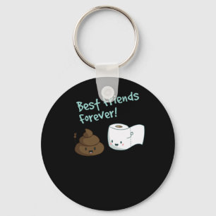 Best Friend Forever Sht And Toilet Paper TShirt Keychain
