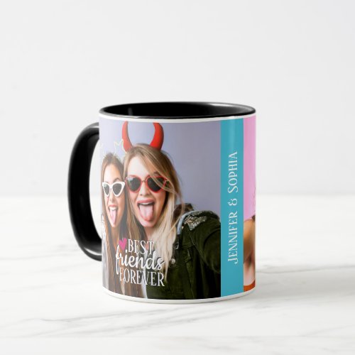 Best Friend forever two pictures template trendy Mug