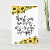 Best Friend Funny Sunflower Thank You