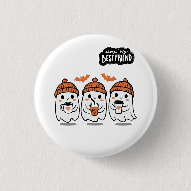 Best Friend Ghosts Button (Front)