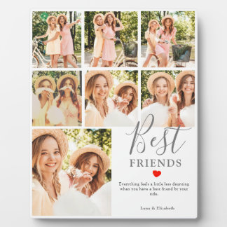 Best Friend Gift For Custom Photo Collage Plaque