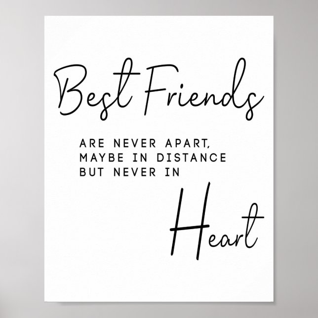Best Friend Gift Idea for Friends Poster (Front)