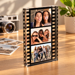 Best Friend Gift, Memory Photo Block, Film Roll Acrylic Award
