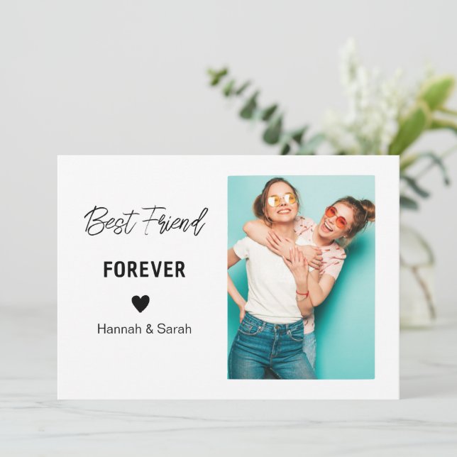 Best Friend Gift Personalized Gifts for Her Best Invitation (Standing Front)