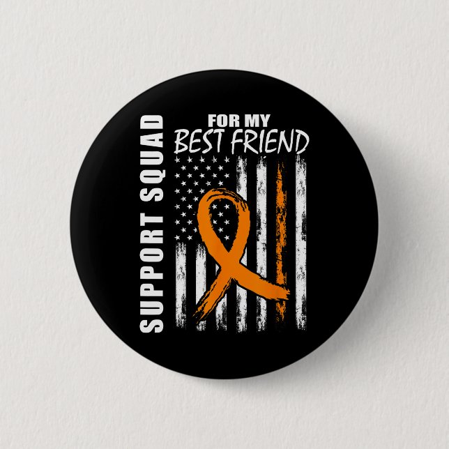 Best Friend Gifts Multiple Sclerosis Flag Support  Button (Front)