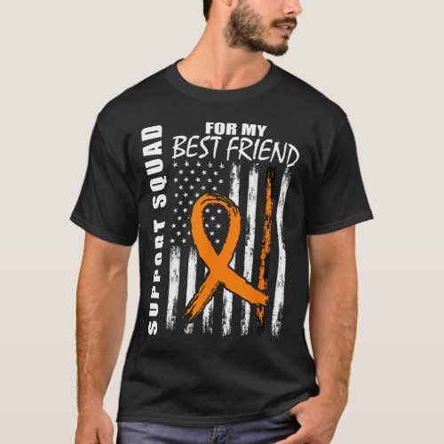 Best Friend Gifts Multiple Sclerosis Flag Support  T_Shirt