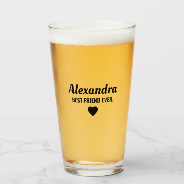 Best Friend Glass (Front Filled)