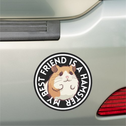 Best Friend Hamster Car Magnet