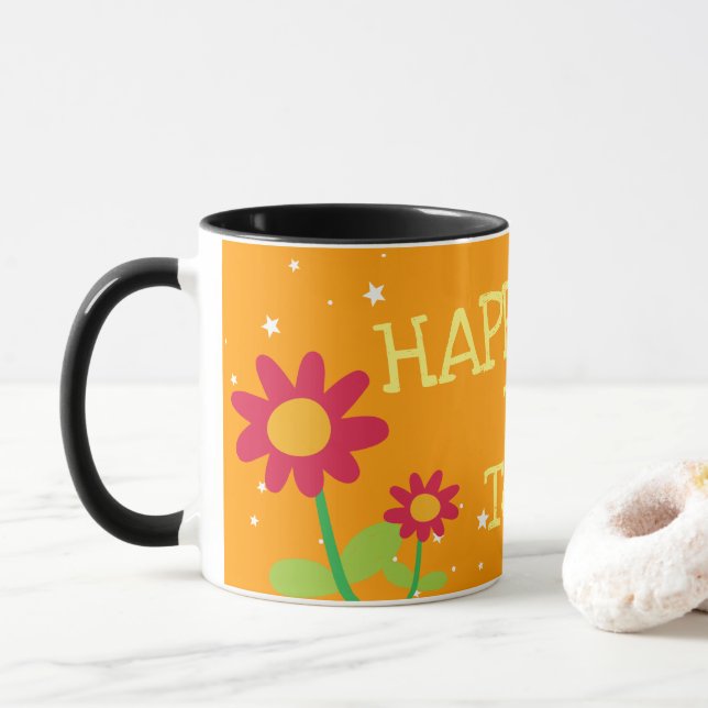 Best Friend Happy Birthday Coffee Mug (With Donut)