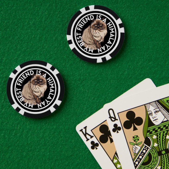 Best Friend Himalayan Cat Poker Chips (Poker Table (Double))