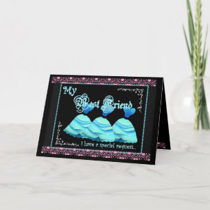 Best Friend Maid of Honor Invite Turquoise Gowns