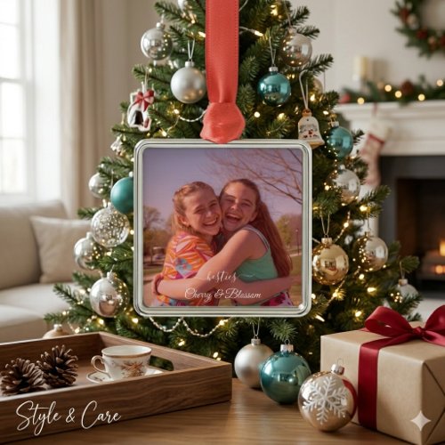 Best Friend Metal Ornament Meaningful Gift Design