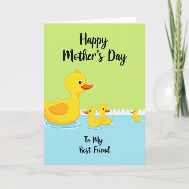 Best Friend Mothers Day Birds Card (Front)