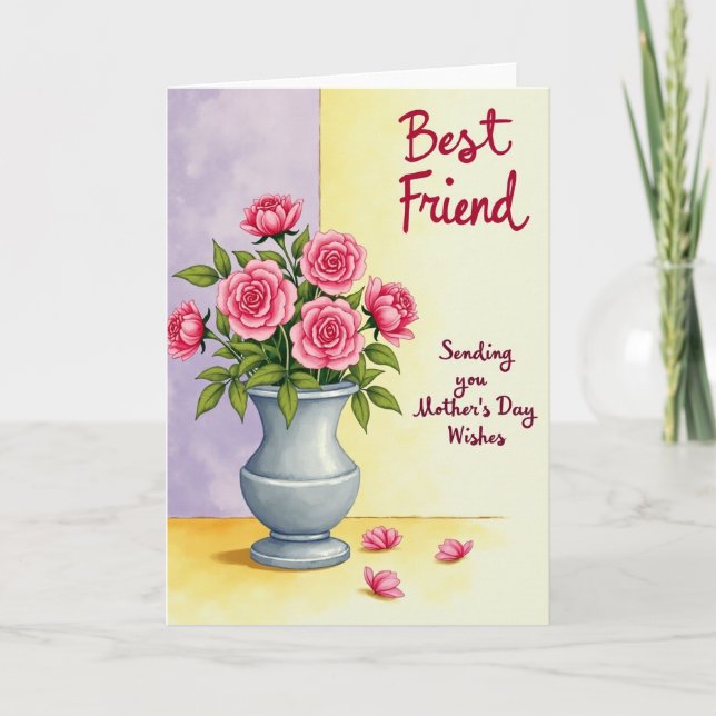 Best Friend Mothers Day Card (Front)
